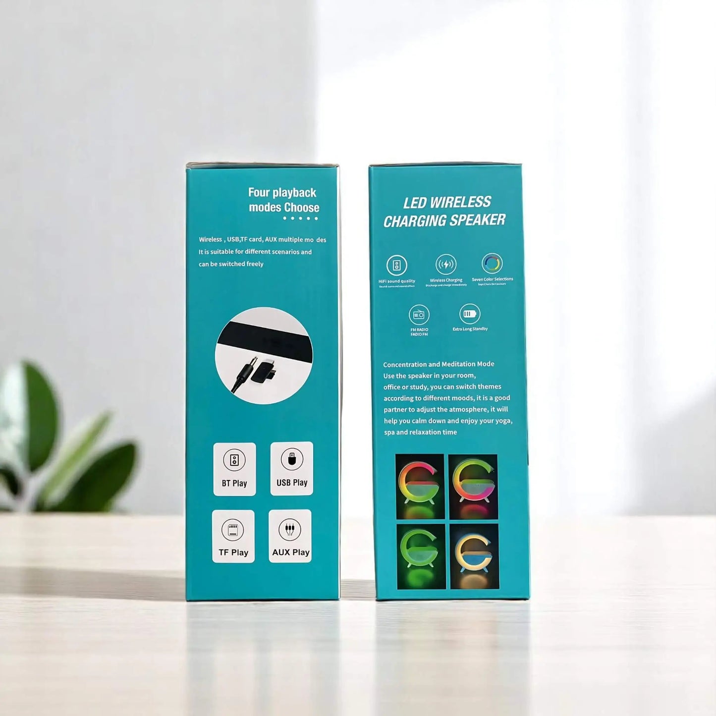 Lampara G-Nova - Parlante, Cargador inalámbrico, Conexión Bluetooth - 4 en 1 (¡EN OFERTA!)