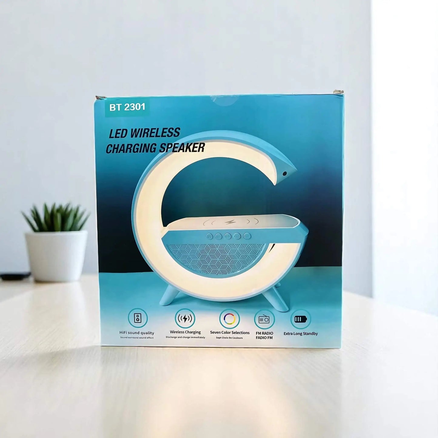 Lampara G-Nova - Parlante, Cargador inalámbrico, Conexión Bluetooth - 4 en 1 (¡EN OFERTA!)