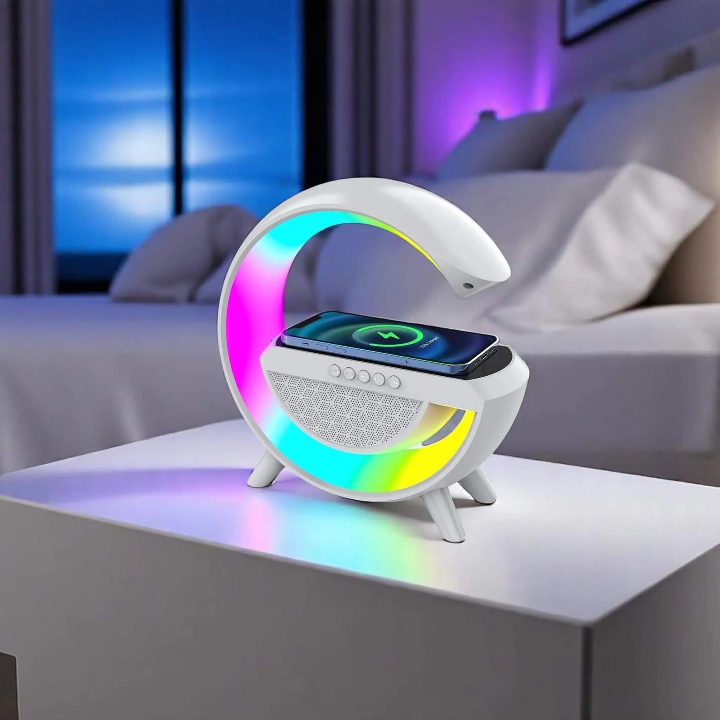 Lampara G-Nova - Parlante, Cargador inalámbrico, Conexión Bluetooth - 4 en 1 (¡EN OFERTA!)
